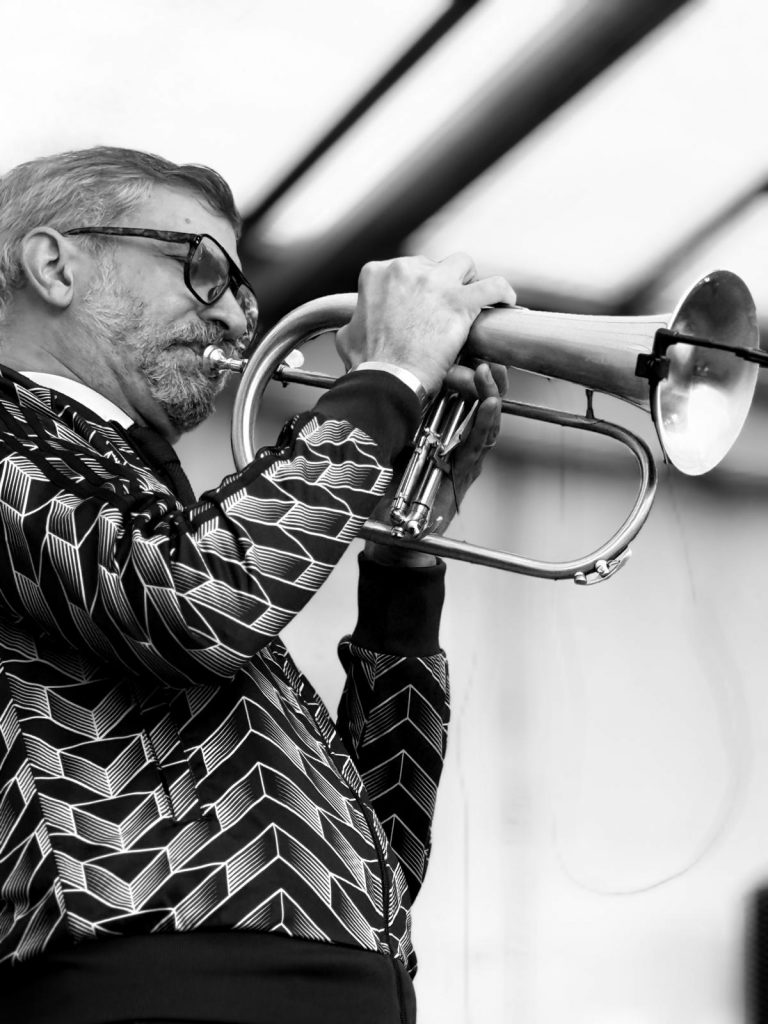 Sam on trumpet